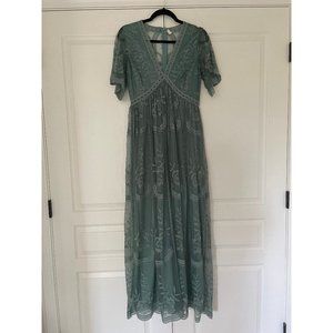 Pinkblush Maternity Dress Gown, Sage